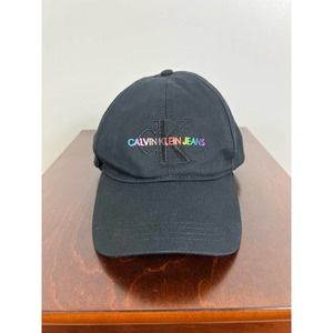Calvin Klein rainbow pride black baseball cap